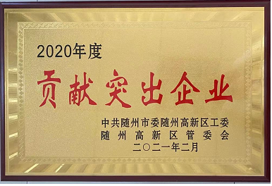 【喜報】湖北楚勝汽車有限公司榮獲隨州市貢獻(xiàn)突出企業(yè)，
